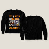 かわいい幽霊クローマシ不気味ンハロウィンノスタルジック (デザイン 正面＆背面)