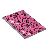 かわいい幽霊スカルカボプキンハロウィーン ノートブック (右側)