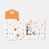 かわいい幽霊スターパターンハロウィンベビーシャワー フェイバーボックス (折り畳みなし)