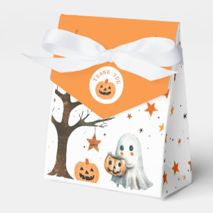 かわいい幽霊スターパターンハロウィンベビーシャワー フェイバーボックス