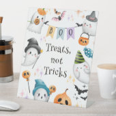 かわいい幽霊スプオクタキュラハロウィーン誕生日ボーイ 台座サイン (インサイチュ)