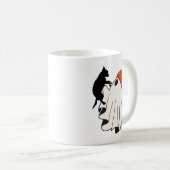 かわいい幽霊チワワ愛好家 コーヒーマグカップ (正面右)