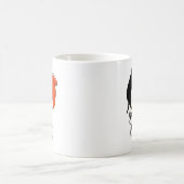 かわいい幽霊チワワ愛好家 コーヒーマグカップ (中央)
