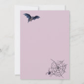 かわいい幽霊トリックアトリートカボチャハローウィンパーティ 招待状 (裏面)