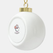 かわいい幽霊ナースブーブクルーハロウィンクラシックT- セラミックボールオーナメント (右)