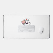 かわいい幽霊ナースブーブクルーハロウィンクラシックT- デスクマット (キーボード&マウス)