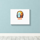 かわいい幽霊ナース- Boo Boo Crewハロウィーンおもしろいクラス キャンバスプリント (インサイチュ (ウッドフロア))