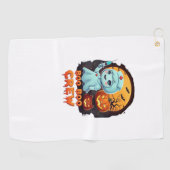 かわいい幽霊ナース- Boo Boo Crewハロウィーンおもしろいクラス ゴルフタオル (横)