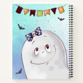 かわいい幽霊ハッピーハローウィン ノートブック (裏面)