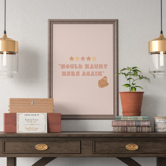 かわいい幽霊ハロウィンウォールアートポスター ポスター