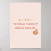 かわいい幽霊ハロウィンウォールアートポスター ポスター (正面)