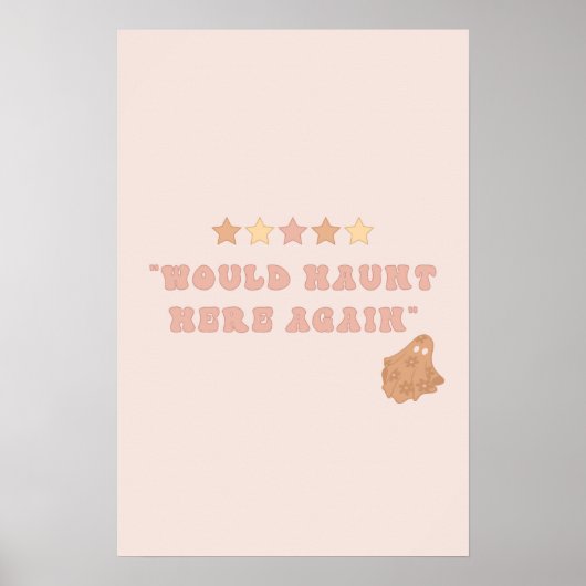 かわいい幽霊ハロウィンウォールアートポスター ポスター (正面)