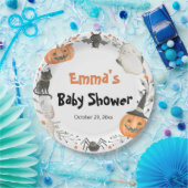 かわいい幽霊ハロウィンカボチャ秋の赤ちゃんシャワー ペーパープレート (パーティー)