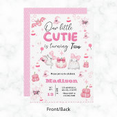 かわいい幽霊ハロウィンガールバースデーパーティー任意の年 招待状