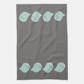 かわいい幽霊ハロウィンキッチンタオル キッチンタオル (縦)