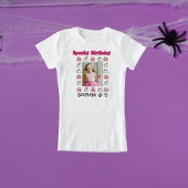 かわいい幽霊ハロウィンフォト子供の誕生日 Tシャツ