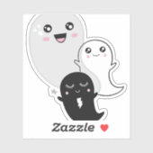 かわいい幽霊ハロウィーンかわいい シール (シート)