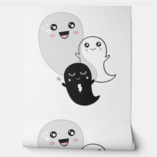 かわいい幽霊ハロウィーンかわいい 壁紙 (ほどく)