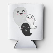 かわいい幽霊ハロウィーンかわいい 缶クーラー (正面)