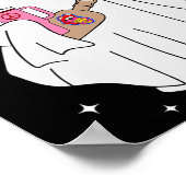 かわいい幽霊ハロウィーンのコスチュームboujeeブー不気味ジ ポスター (角)