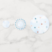 かわいい幽霊ハロウィーンをテーマにした男の子ベビーシャワー コンフェッティ (裏面)