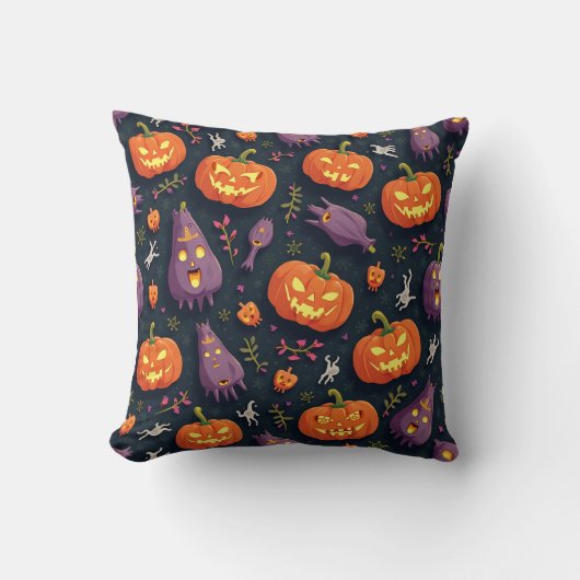 かわいい幽霊ハロウィーンクッション クッション (正面)