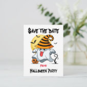 かわいい幽霊ハロウィーンデザイン招待状 招待状 (スタンド正面)