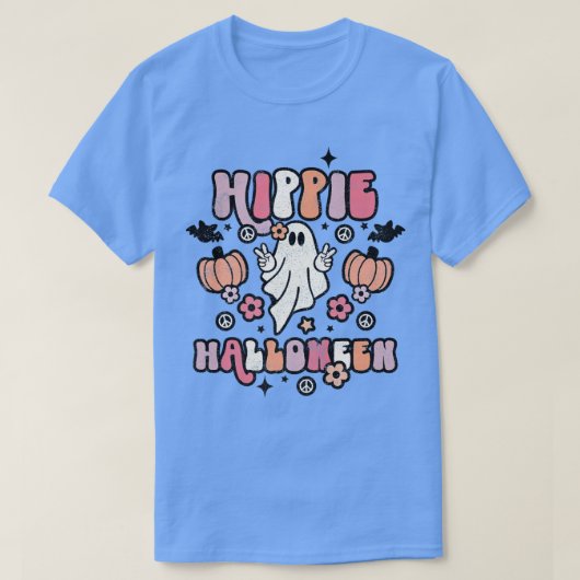 かわいい幽霊ハロウィーンパンプキンヒッパイハロウィーンレター Tシャツ (デザイン正面)