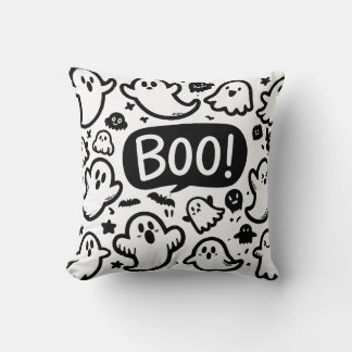 かわいい幽霊ハロウィーンブーデザイン クッション