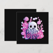 かわいい幽霊ハロウィーンブーパック 招待状 (正面/裏面)