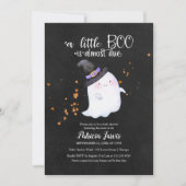 かわいい幽霊ハロウィーンベビーシャワー招待状 サンキューカード (正面)