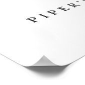 かわいい幽霊ハロウィーンベビーシャワー歓迎サイン ポスター (角)