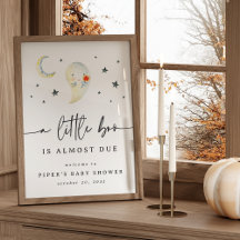 かわいい幽霊ハロウィーンベビーシャワー歓迎サイン