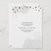 かわいい幽霊ハロウィーンベビーシャワー 招待状 (裏面)