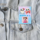 かわいい幽霊ハロウィーン子供の誕生日ボタン 缶バッジ (インサイチュ)