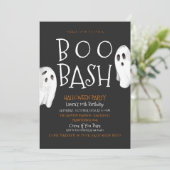 かわいい幽霊ハロウィーン招待状 招待状 (スタンド正面)