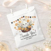 かわいい幽霊ハロウィーン誕生日の好意 フェイバーバッグ (クリップ留めされた状態)