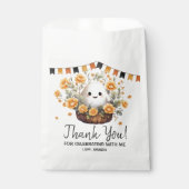 かわいい幽霊ハロウィーン誕生日の好意 フェイバーバッグ (正面)