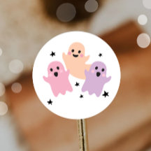 かわいい幽霊ハロウィーン誕生日パーティーガールパステル
