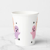 かわいい幽霊ハロウィーン誕生日パーティーガールパステル 紙コップ (右)