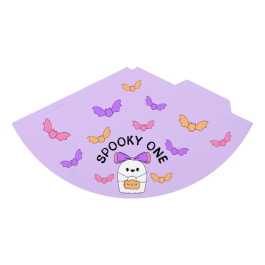 かわいい幽霊ハロウィーン誕生日 パーティーハット (正面)