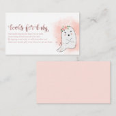 かわいい幽霊ハロウィーン赤ちゃんシャワーベビーEn用ブック エンクロージャーカード (正面/裏面)