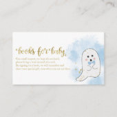 かわいい幽霊ハロウィーン赤ちゃんシャワーベビーEn用ブック エンクロージャーカード (正面)