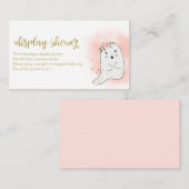 かわいい幽霊ハロウィーン赤ちゃんシャワー表示シャワー エンクロージャーカード (正面/裏面)