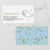 かわいい幽霊ハロウィーン赤ちゃんシャワー表示シャワーE エンクロージャーカード (正面/裏面)