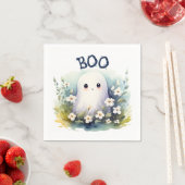 かわいい幽霊ハロウィーン スタンダードカクテルナプキン (インサイチュ)