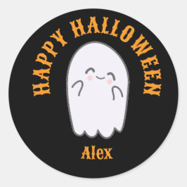 かわいい幽霊ハロウィーン ラウンドシール