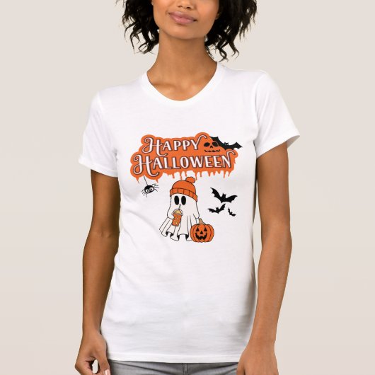 かわいい幽霊ハロウィーンTシャツ Tシャツ (正面)