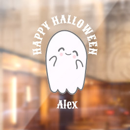 かわいい幽霊ハローウィンパーティ ウィンドウサイン