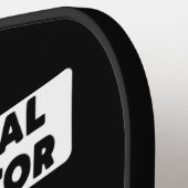 かわいい幽霊ハンターパーソナライズされた誕生日ギャグ ピックルボールラケット (左詳細)